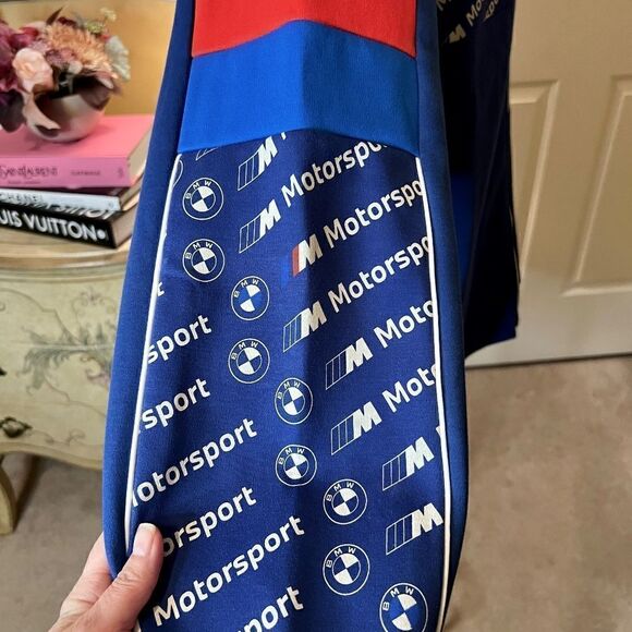 NWT Men's PUMA BMW‎ M Motorsports Zip Front Hoodie Jacket in Blue Red US Size XL - Picture 5 of 8